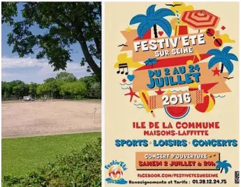  ??  ?? Cette première édition du Festiv’été posera ses bagages sur l’île de la Commune.