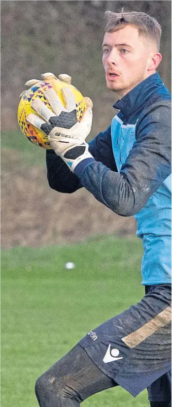  ?? Picture: David Young. ?? Conor Hazard has his sights set on play-off glory after returning to Dens Park for his second loan spell of the season.