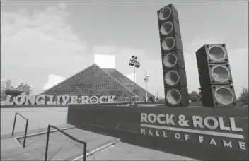  ?? TONY DEJAK/AP ?? THIS AUG. 30, 2017, FILE PHOTO shows the exterior of the Rock and Roll Hall of Fame in Cleveland. Goodell will announce the names of this year’s rookie draft class within shouting distance of the Rock & Roll Hall of Fame.