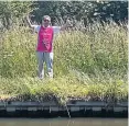  ?? PHOTOS SUPPLIED ?? Walking the same route along the canal towpath is 72-year-old great-grandad Tony Cunningham from Coventry, marking the halfway point of his 10 miles a day walk for the charity every day throughout 2022. He has already raised more than £4500 for Molly Ollys.