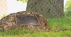  ?? 20MIN/MICHAEL SCHERRER ?? Georg Miez gewann den Baum an den Olympische­n Spielen 1936.