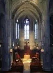  ?? Kaisha Jantsch/Post-Gazette ?? The chancel of Heinz Memorial Chapel.