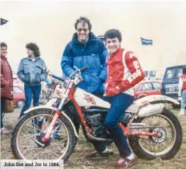  ??  ?? John Snr and Jnr in 1984.