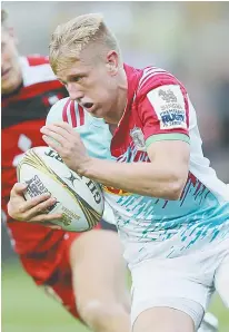  ??  ?? Star turn: Harlequins playmaker Cam Cowell