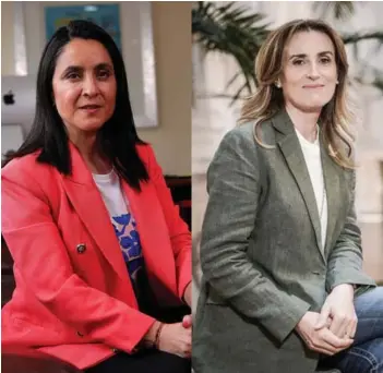  ?? ?? ► La alcaldesa de Las Condes, Daniela Peñaloza, y la exministra Marcela Cubillos.