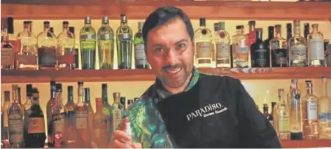  ?? // GORKA GARIN ?? Giannotti es ‘bartender’ en Paradiso, la mejor coctelería del mundo de este año