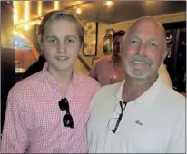  ??  ?? Paul (left) and David Mowry were at the Shaun Micheel Make-A-Wish Golf Classic pairings party at the Rendezvous.