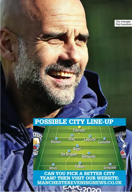  ?? ?? City manager Pep Guardiola