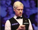  ??  ?? Neil Robertson was gutted at the loss of Masters spectators