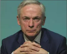  ??  ?? Responding to a question from Wexford TD James Browne (below), Minister Richard Bruton (above) said funding had been allocated for the purchase of a Wexford site.