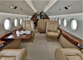  ??  ?? Facing page, from top:
VistaJet has a fleet of more than 70 jets, including a Bombardier Global 7500; Apertus Aviation’s Gulfstream G200 received an interior upgrade in 2018.
Jetcraft’s Dassault Falcon 2000LX seats up to eight passengers.