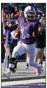  ?? (Photo courtesy UCA Athletics) ?? Wide receiver Christian Richmond, shown in UCA’s victory over Austin Peay earlier this season, was one of the few bright spots for the Bears in a 42-14 loss to Eastern Kentucky on Saturday in Richmond, Ky. Richmond had 3 catches for 43 yards and ran the ball 21 yards on his only carry.