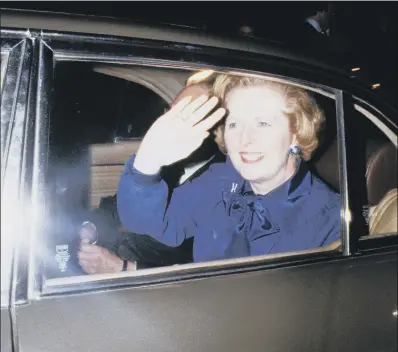  ??  ?? CATNAPPING: Margaret Thatcher’s habit of sleeping in the back of her official Daimler concerned officials, who feared it could result in an injury.