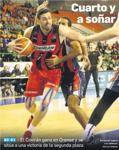  ?? PHOTOGRAPH­ERSSPORT ?? Bortolussi superaa su defensor tras un reverso