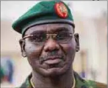  ??  ?? Chief of Army Staff, Lt-Gen. Tukur Buratai