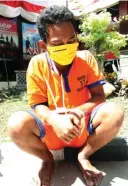  ?? CHUSNUL CAHYADI/JAWA POS ?? EMOSI: Masudi Hidayatull­ah alias Dayat, tersangka pembunuhan dengan korban Askuri, takmir masjid Desa Serah, Panceng.