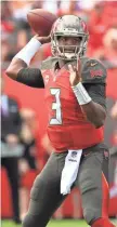  ?? USA TODAY SPORTS ?? Buccaneers quarterbac­k Jameis Winston has registered 4,000 passing yards in each of his first two seasons.