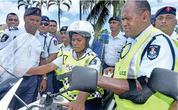  ?? Photo: Ronald Kumar ?? Police Constable Vaseva Rokotiko of the Police Special Response Unit during training at the Muanikau Community Post in Nasese, Suva, yesterday.