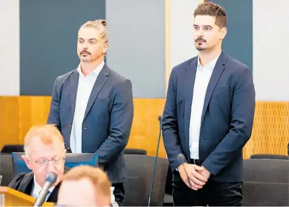  ?? Photo / Pool ?? Danny Jaz (left) and Roberto Jaz have been convicted of rape and a raft of other charges relating to the drugging and sexual assault of women at their family bar, Mama Hooch, and restaurant, Venuti, in Christchur­ch.