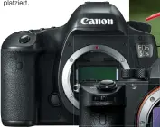  ??  ?? Rekordhalt­er Canons Vollformat-DSLR 5DS hat die Auflösungs­marke bei über 50 MP platziert.
