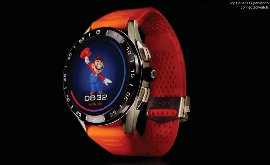  ??  ?? Tag Heuer’s Super Mario
connected watch.