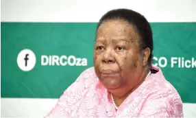  ?? Isithombe: GCIS ?? UNgqongqos­he uNaledi Pandor