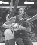  ??  ?? Phoenix Mercury take on the Los Angeles Sparks on Pride Night, June 14.