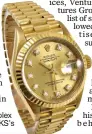  ??  ?? LOST TIME: An 18ct Rolex
watch similar to Ms KS’s