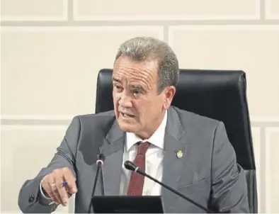  ?? ÁNGEL DE CASTRO ?? El presidente de la Diputación Provincial de Zaragoza, Juan Antonio Sánchez Quero.