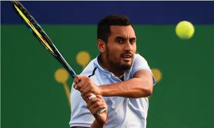  ?? Photograph: Chandan Khanna/AFP/Getty Images ?? Nick Kyrgios was fined more than $50,000 and suspended from the ATP Tour after his behaviour in Shanghai last year.