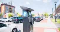  ?? SOFIE BRANDT/HARTFORD COURANT ?? Parking meters installed on Albany Avenue are part of a pilot program aimed at helping businesses.