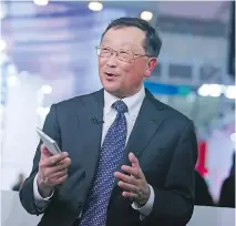  ?? PAUL BARRENA/BLOOMBERG FILES ?? John Chen’s deadline for making BlackBerry’s hardware division profitable again comes on Wednesday.