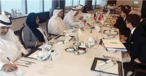  ??  ?? KUWAIT: A number of senior officials from Kuwait Foreign Affairs Ministry meet with counterpar­ts from Switzerlan­d.