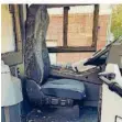  ?? FOTO: SPEICHER ?? Hier saß die in Gersweiler attackiert­e Busfahreri­n.