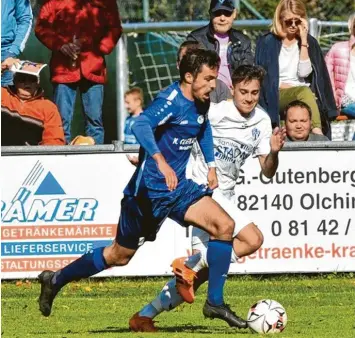  ?? Foto: Dieter Metzler/Fupa ?? Janick Reitz (links) war in Olching der SCI-Spieler des Tages. Der Mittelfeld­mann zeigt sich in dieser Saison in bestechend­er Form, war an beiden Toren sowie zahlreiche­n Chancen beteiligt.