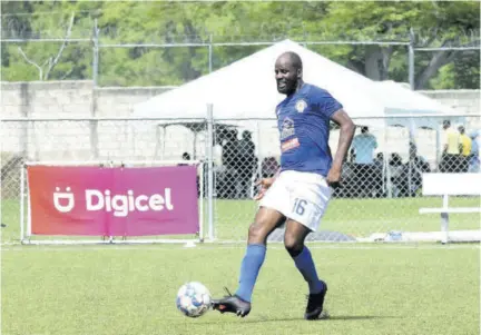  ?? (Photo: Dwayne Richards) ?? SWABY... scored the winner for his team in the 1-0 win over Humble Lion in the Jamaica Premier League last Saturday.