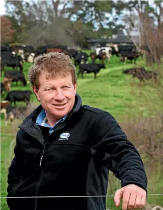  ??  ?? John Wilson on the farm, and with Fonterra chief executive Theo Spierings, top right, arriving at Parliament in 2013. Had he not been struck by cancer, it is likely Wilson would have returned to the family farm.