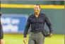  ?? Juan DeLeon / Icon Sportswire via Getty Images ?? Former MVP Alex Rodriguez, who is a member of one of four groups in contention to buy the Mets, called for baseball players to accept the type of revenue-sharing system that is tied to a salary cap.