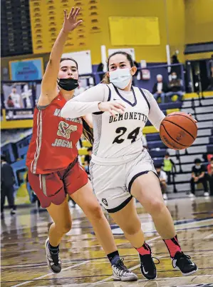  ?? GABRIELA CAMPOS/NEW MEXICAN FILE PHOTO ?? Santa Fe High senior Marisol Serna is one of several players who could help the Demonettes have a strong season. The seniors are bolstered by a pair of rock-solid juniors.