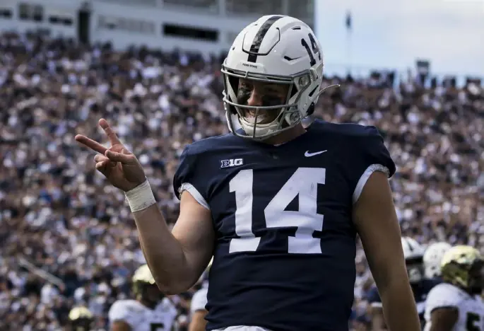  ?? Scott Taetsch/Getty Images ?? When the Nittany Lions return to the field, he hopes to help lead them to an elusive prize.