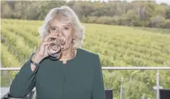  ??  ?? 0 The Duchess of Cornwall visited a wine estate on Thursday