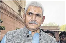  ?? HT PHOTO/FILE ?? Telecom minister Manoj Sinha