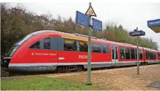  ?? FOTO: RUPPENTHAL ?? Im Niedtal fährt eine Bahn bisher nur bis Niedaltdor­f. Viele hoffen, dass es künftig eine Verbindung nach Luxemburg gibt.