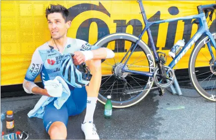  ?? PHOTO / GETTY IMAGES ?? Jack Bauer finished the stage nearly 36 minutes behind leader Josh Vingegaard after the crash in the Tour de France.