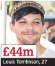  ?? ?? £44m Louis Tomlinson, 27