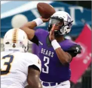  ?? (Photo courtesy University of Central Arkansas) ?? UCA redshirt junior quarterbac­k Breylin Smith said without seeing each other day to day, he and his teammates have tried to remain in close contact with one another “just check in and make sure everybody’s doing good.”