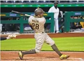  ?? JUSTIN K. ALLER GETTY IMAGES ?? Padres outfielder Tommy Pham has been hitting the ball hard but doesn’t have much to show for it.