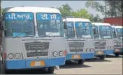  ?? HT FILE ?? With increase of ₹17 lakh in daily receipts, the PRTC has managed to strike a balance between its earnings and expenditur­e.