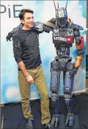  ?? GETTY IMAGES ?? Sharlto Copley’s movements gave physical life to the robot Chappie, the title character in the film “Chappie.”