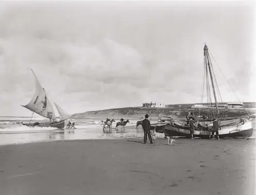  ??  ?? Harry Grant Olds 414. Lanchas pescadoras, Mar del Plata, S.A. Circa 1901.